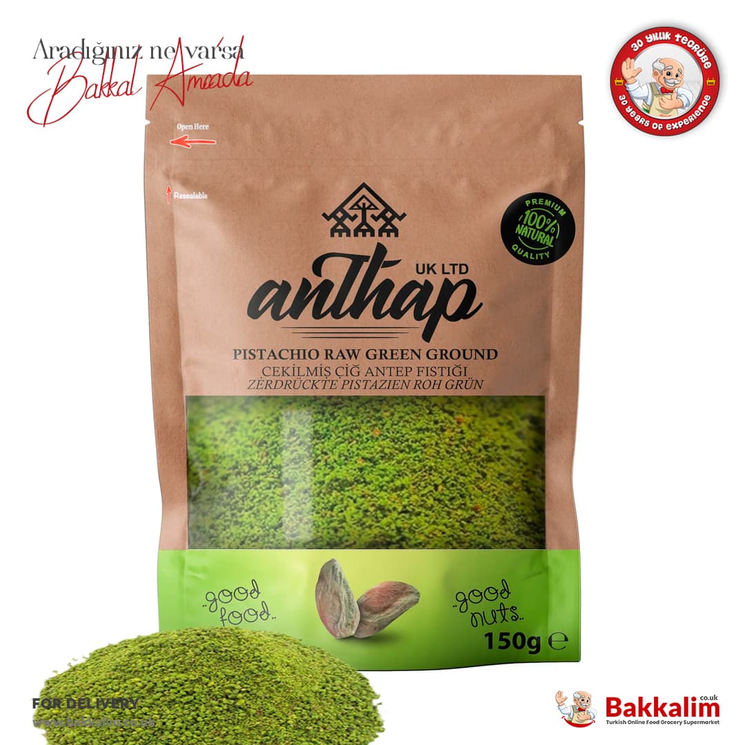 Anthap Antep Pistachio Raw Green Kernel 150g
