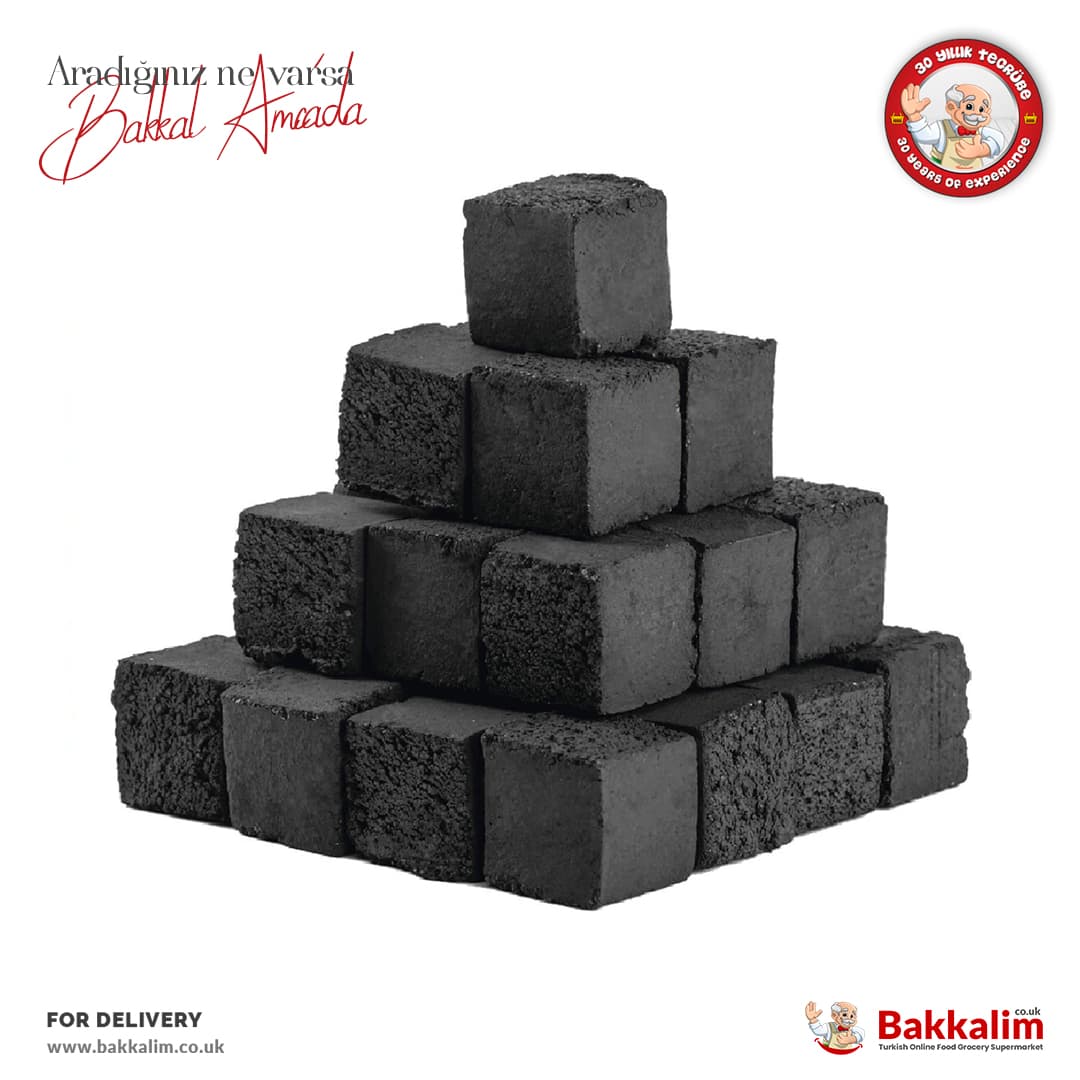 Sahin Premium Coconut Charcoal 25 mm 72 Pcs 1000g