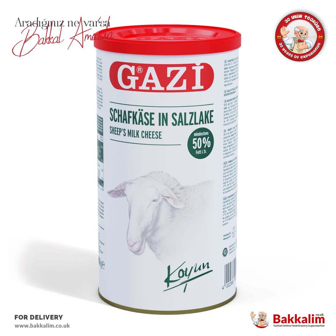 Gazi Sheep's Milk White Cheese Min %50 Fat N800g