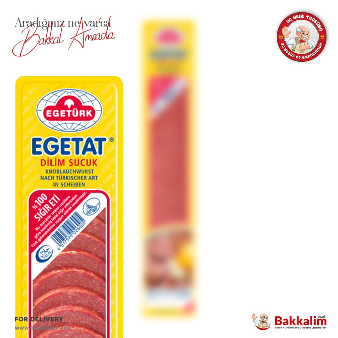 Egeturk Egetat Sliced Sucuk Turkish Style 200g