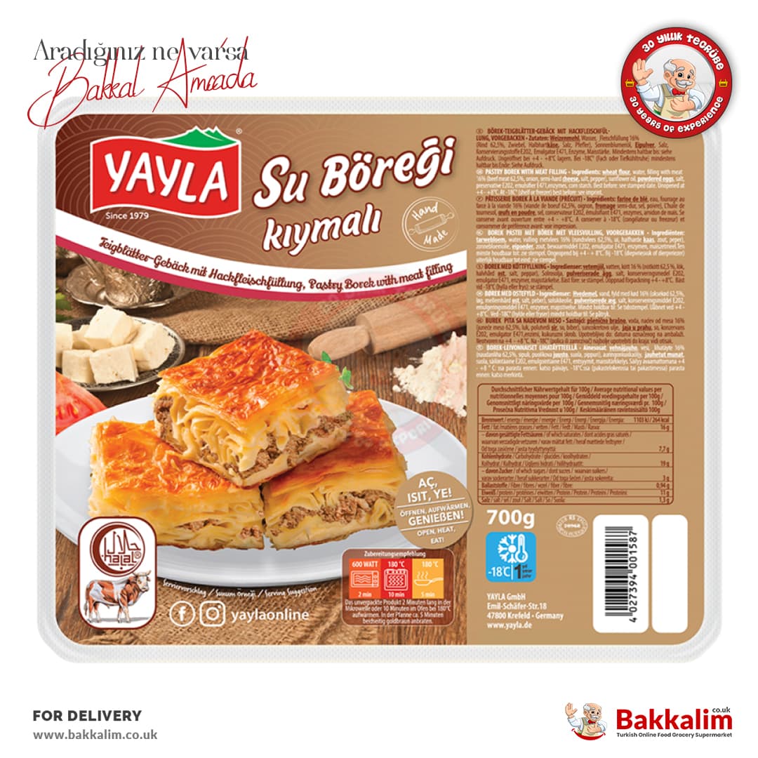 Yayla Traditional Turkish Pastry with Minced Meat 700g