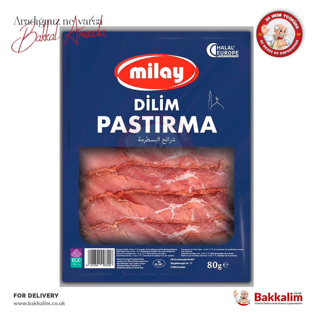 Milay Pastirma Dried Meat Sliced 80g