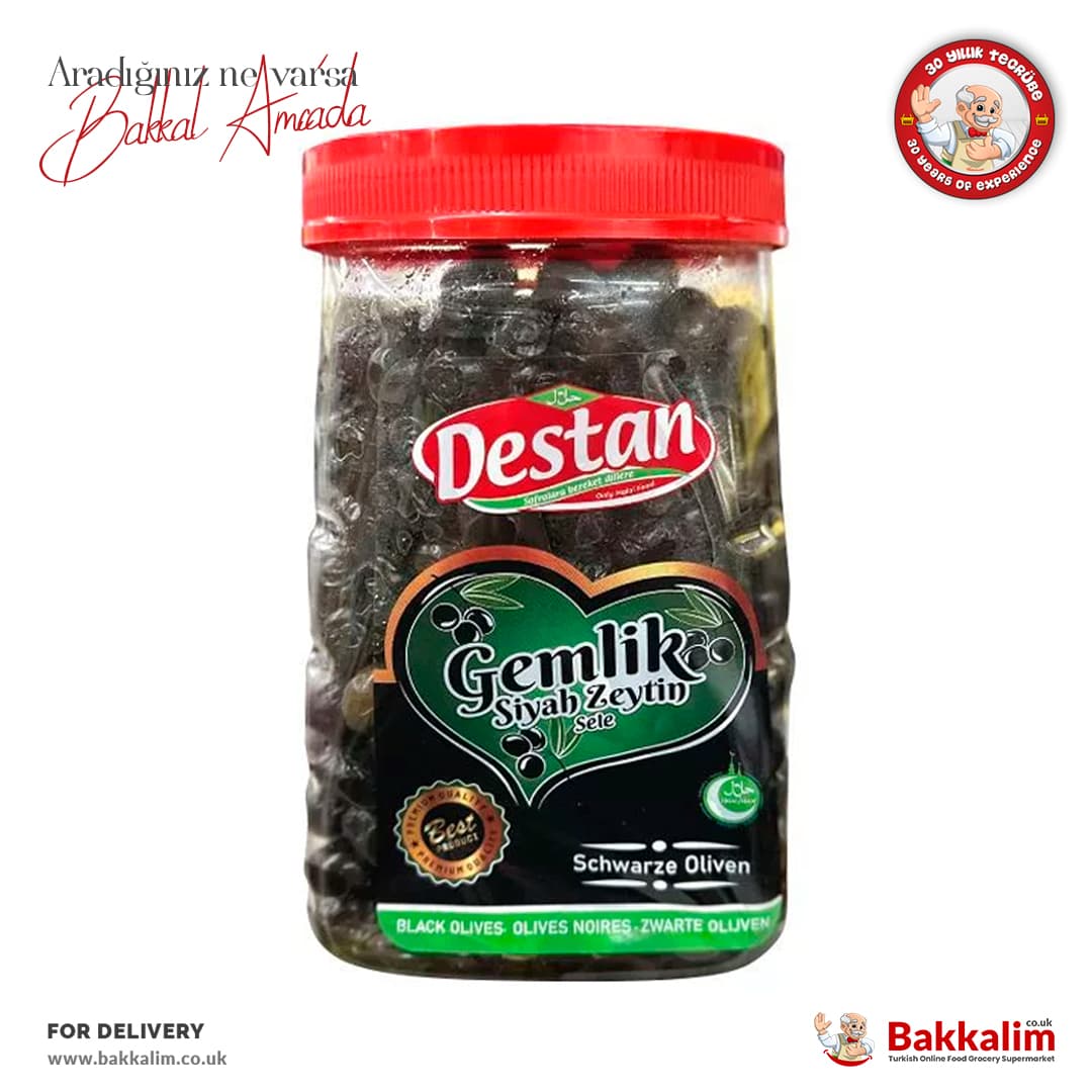 Destan Gemlik Black Olives 1200g