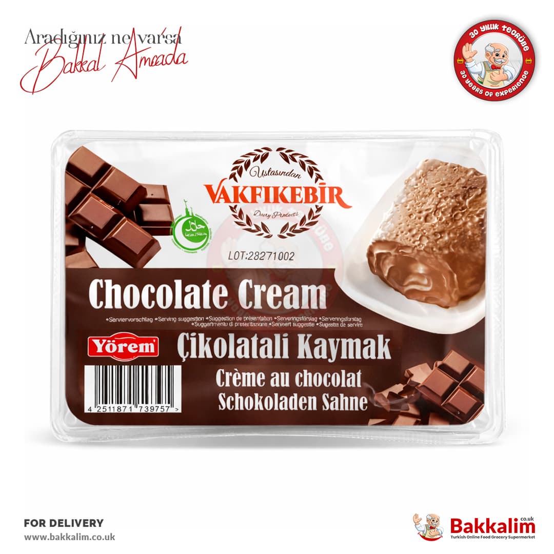 Yorem Vakfikebir Chocolate Rolled Cream Sahne 150g