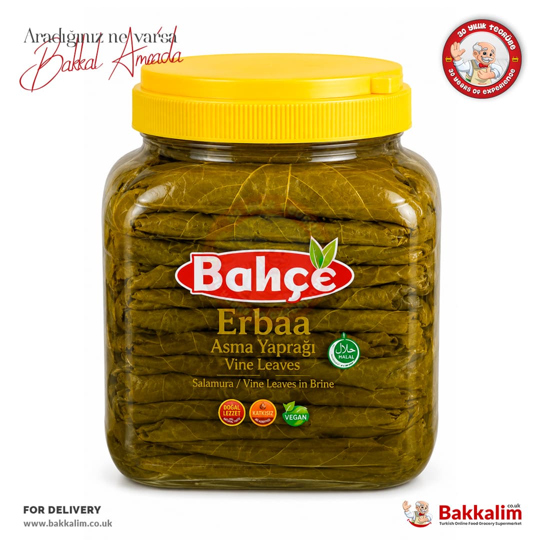 Bahce Erbaa Vine Leaves In Brine 1900g