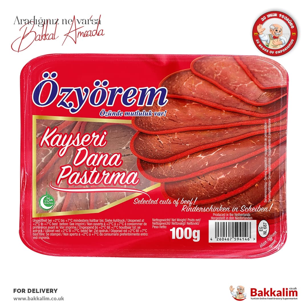 Ozyorem 100g Kayseri Selected Cuts Of Beef
