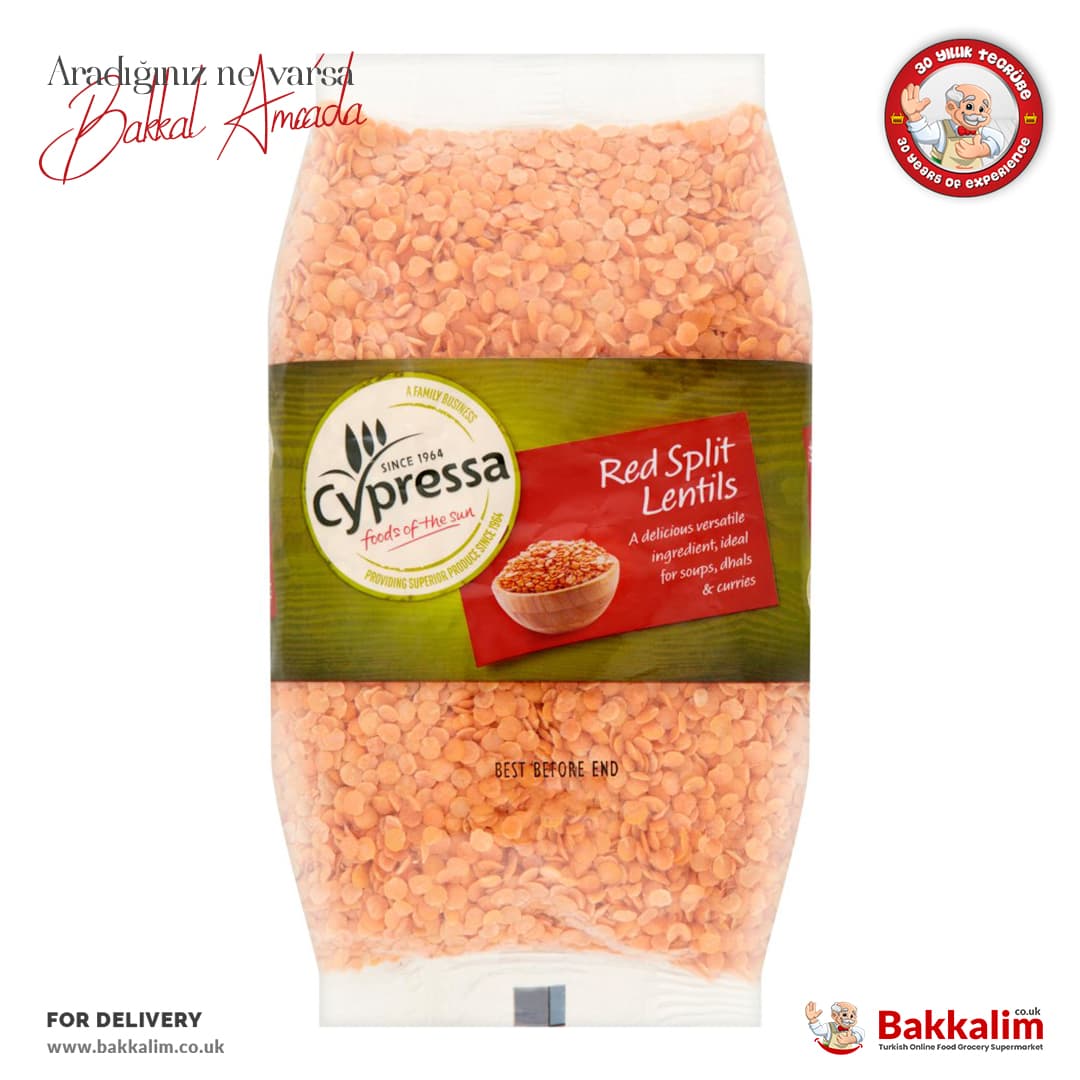 Cypressa Red Split Lentils 1000g