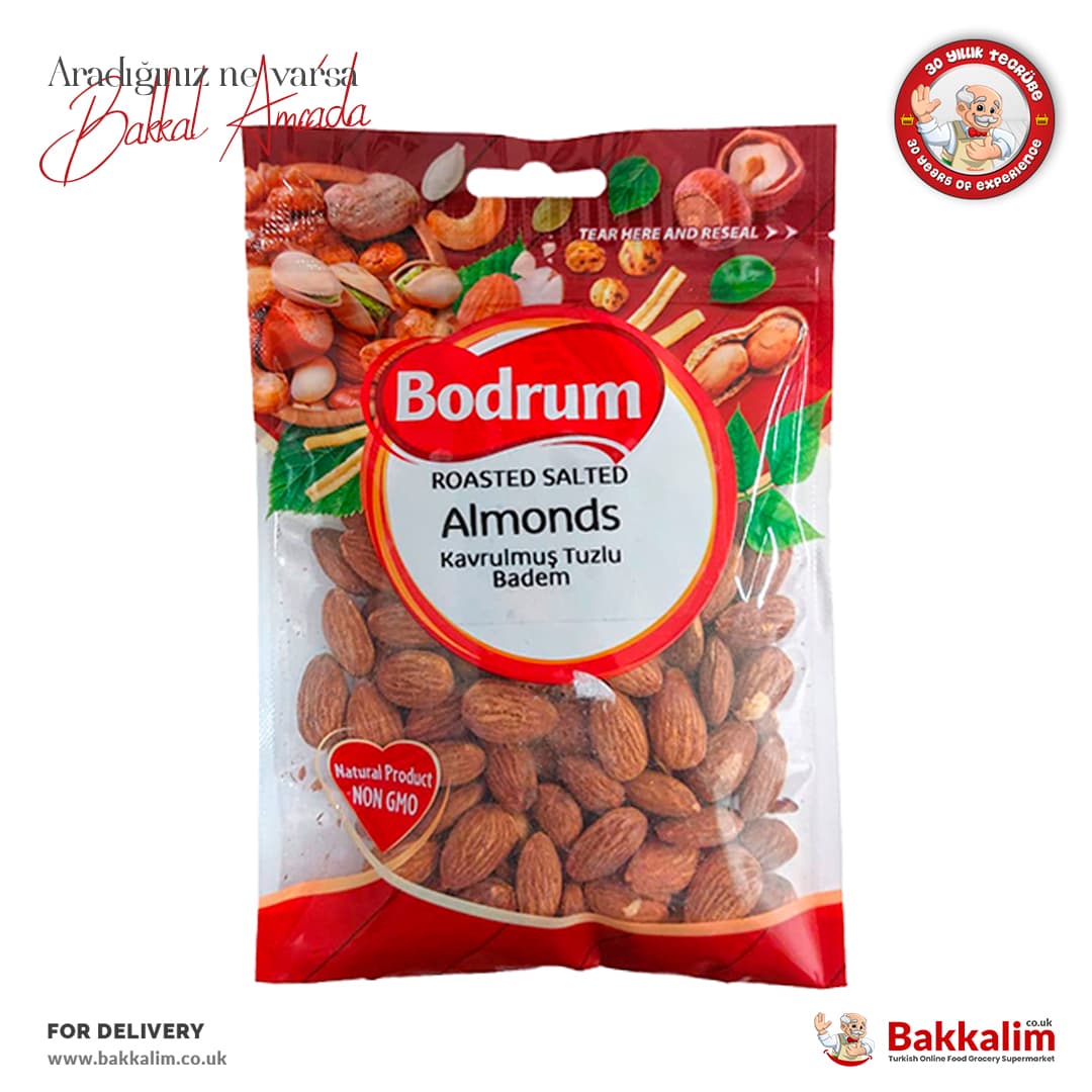 Bodrum Almond Roasted And Salted 150g