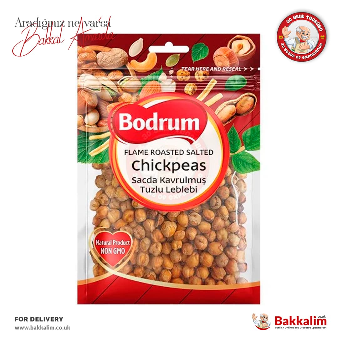 Bodrum Chickpeas Flame Roasted Salted 150g