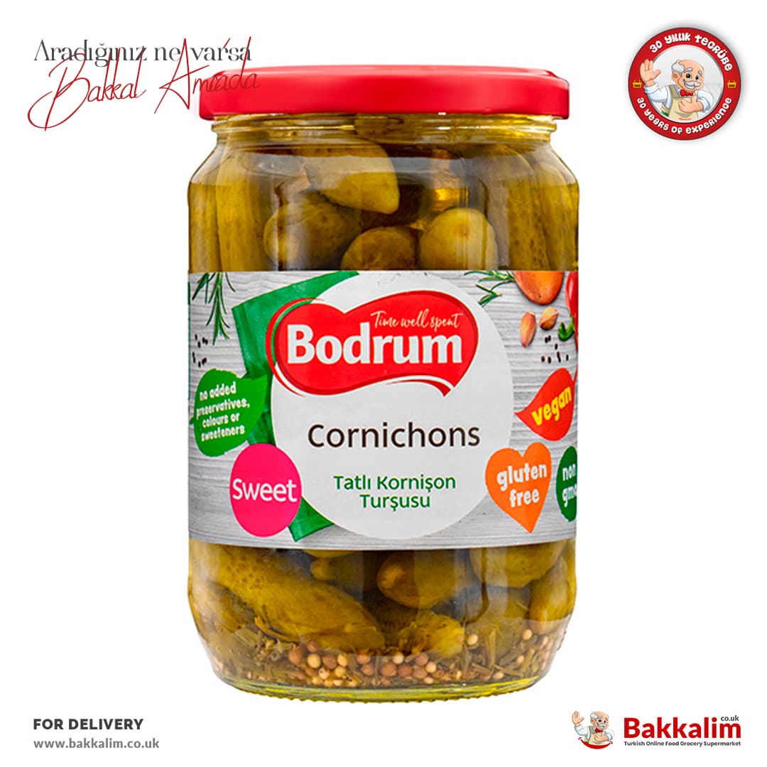 Bodrum Sweet Cornichons Pickles 680g