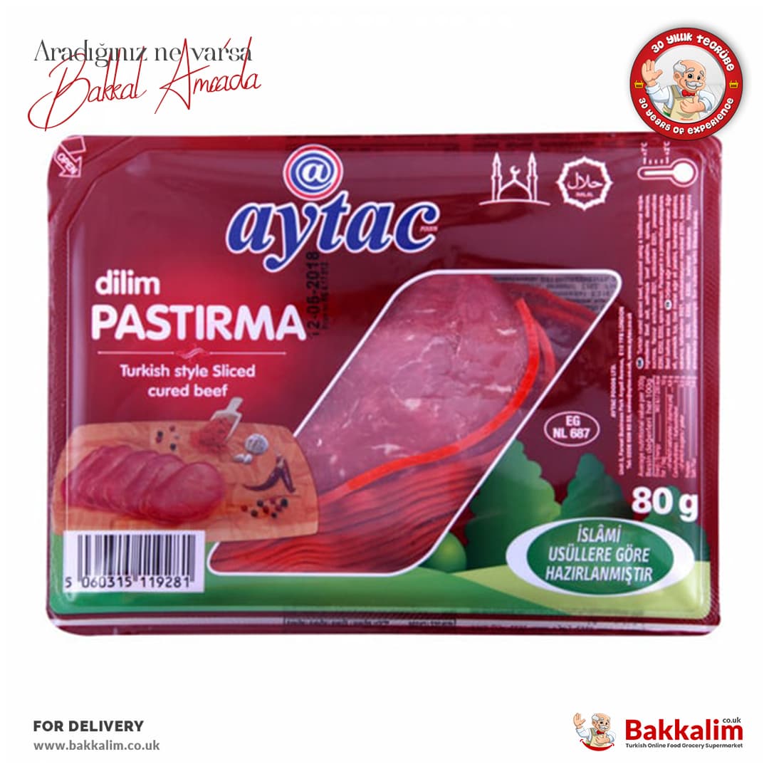 Aytac Turkish Style Sliced Cured Beef 80g