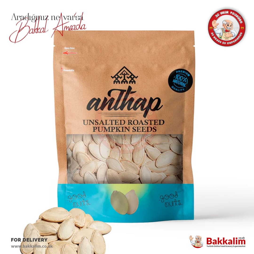 Anthap Pumpkin Seeds Unsalted And Roasted 300g