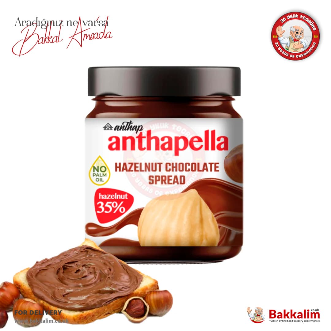 Anthap Hazelnut Chocolate Spread %35 Hazelnut 320g