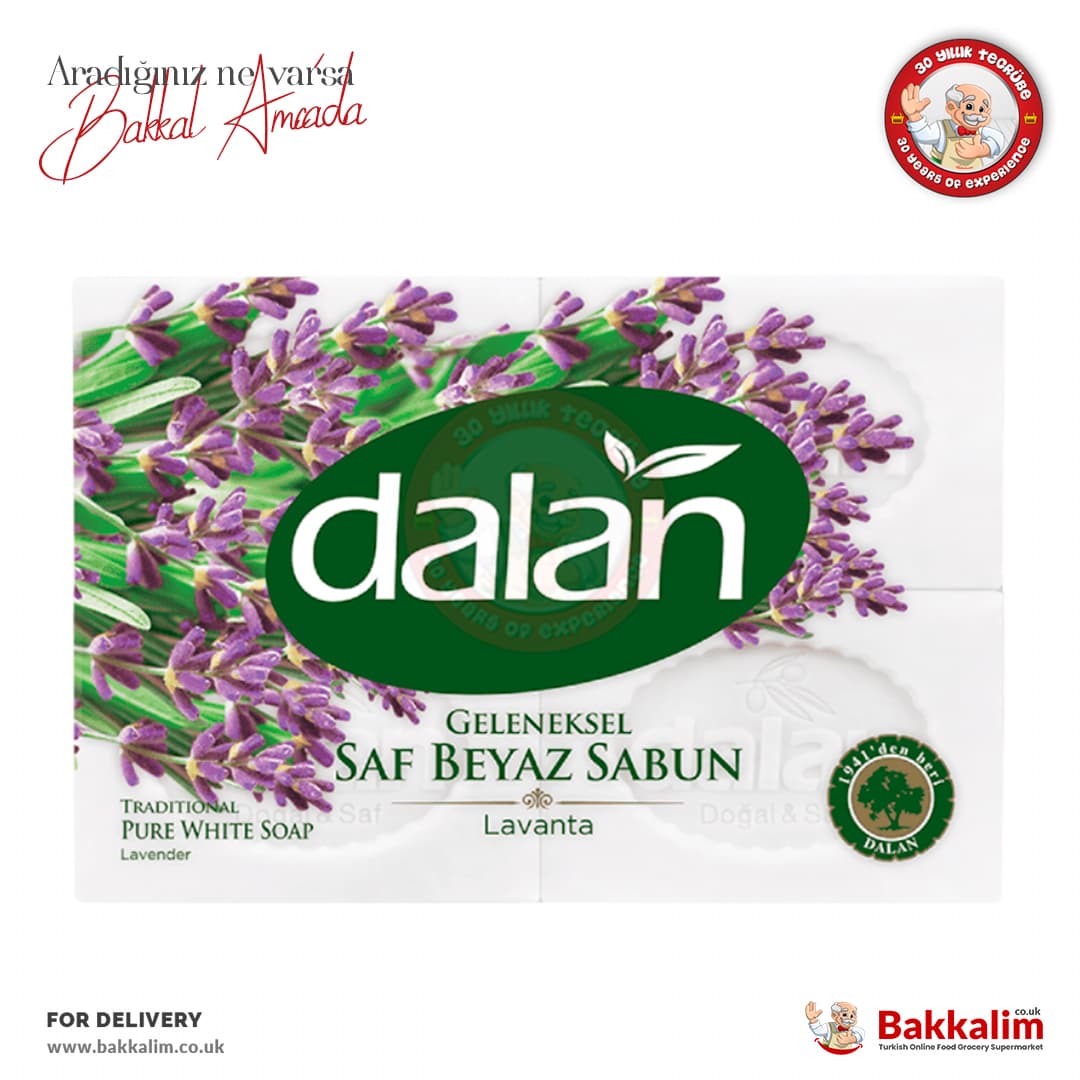 Dalan Traditional Pure White Soap Lavender 4 Pcs 500g