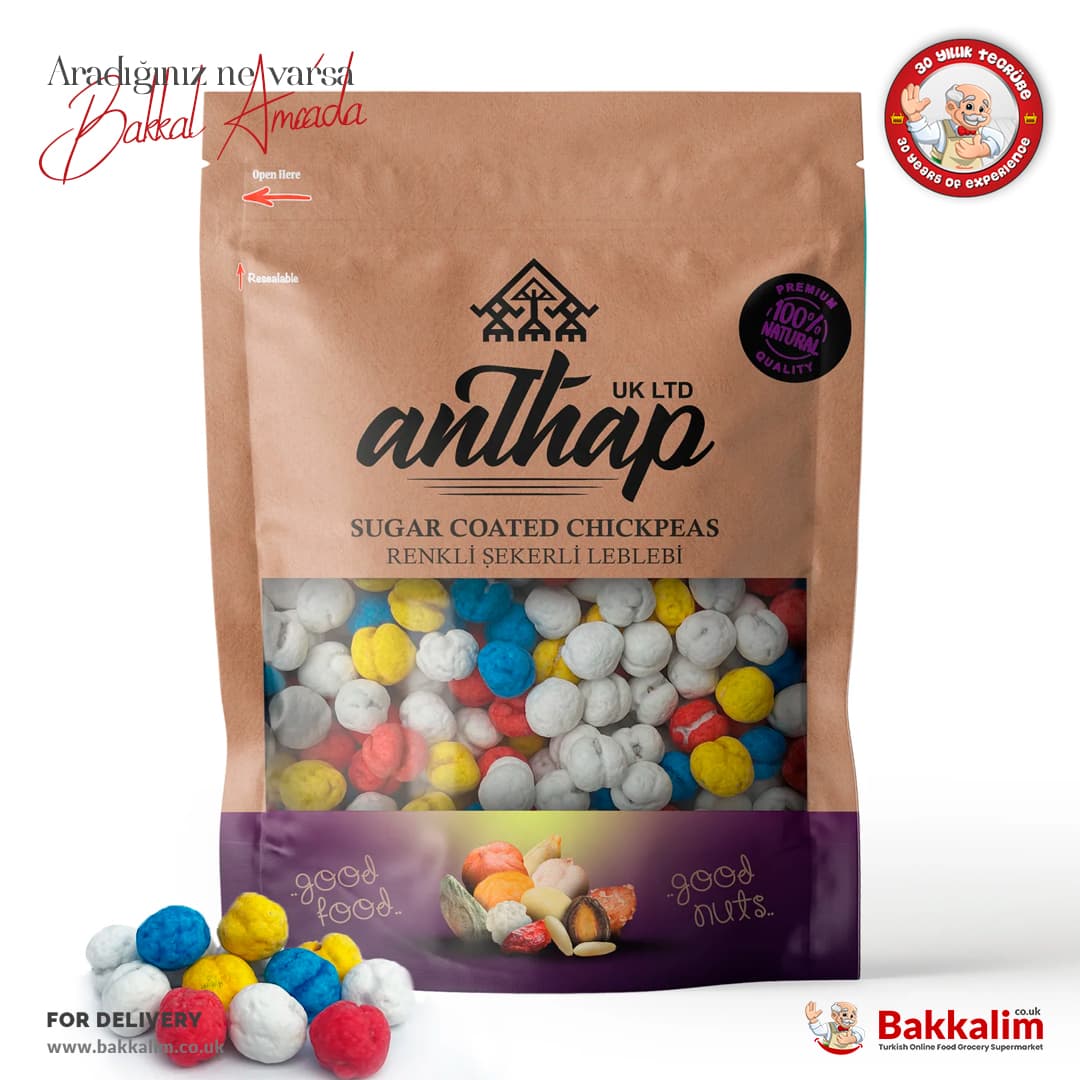 Anthap Sugar Coated Chickpeas Rainbow 300g