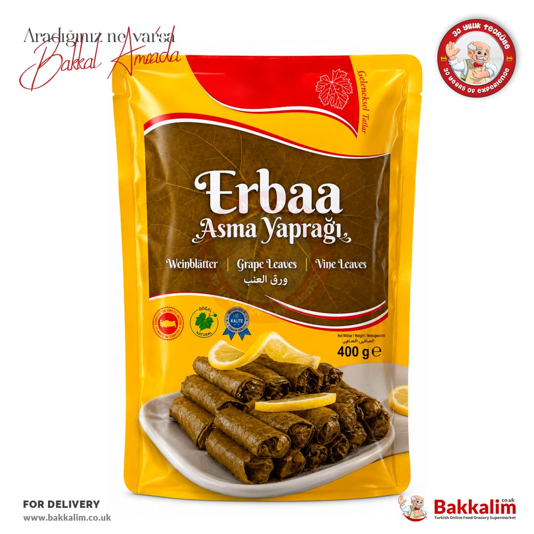 Sarim Erbaa Pickled Grape Vine Leaves N400g
