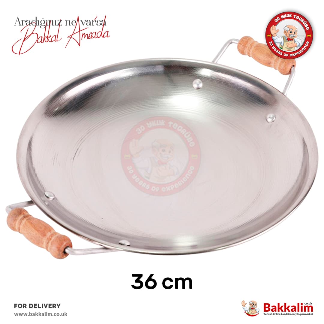 Yakut 36 cm Steel Frying - Roasting Pan Stainless Steel