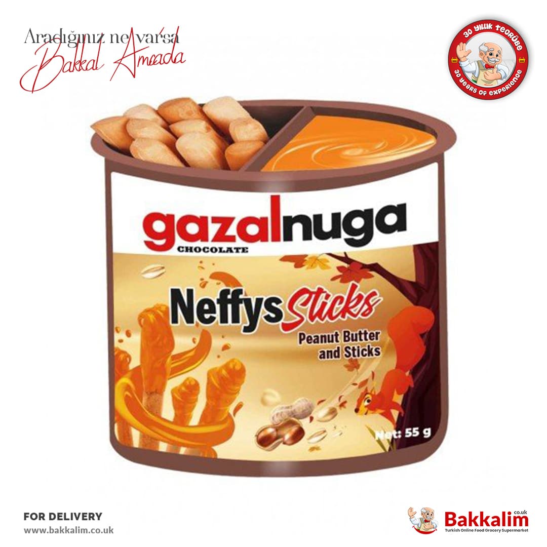 Gazalnuga Sticks Peanut Butter And Sticks 55g