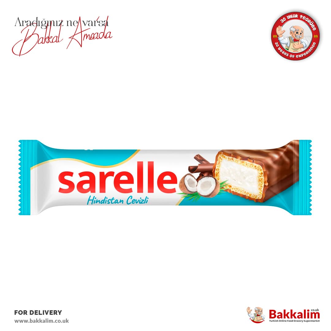 Sarelle Chocolate covered Wafer with Coconut 33g