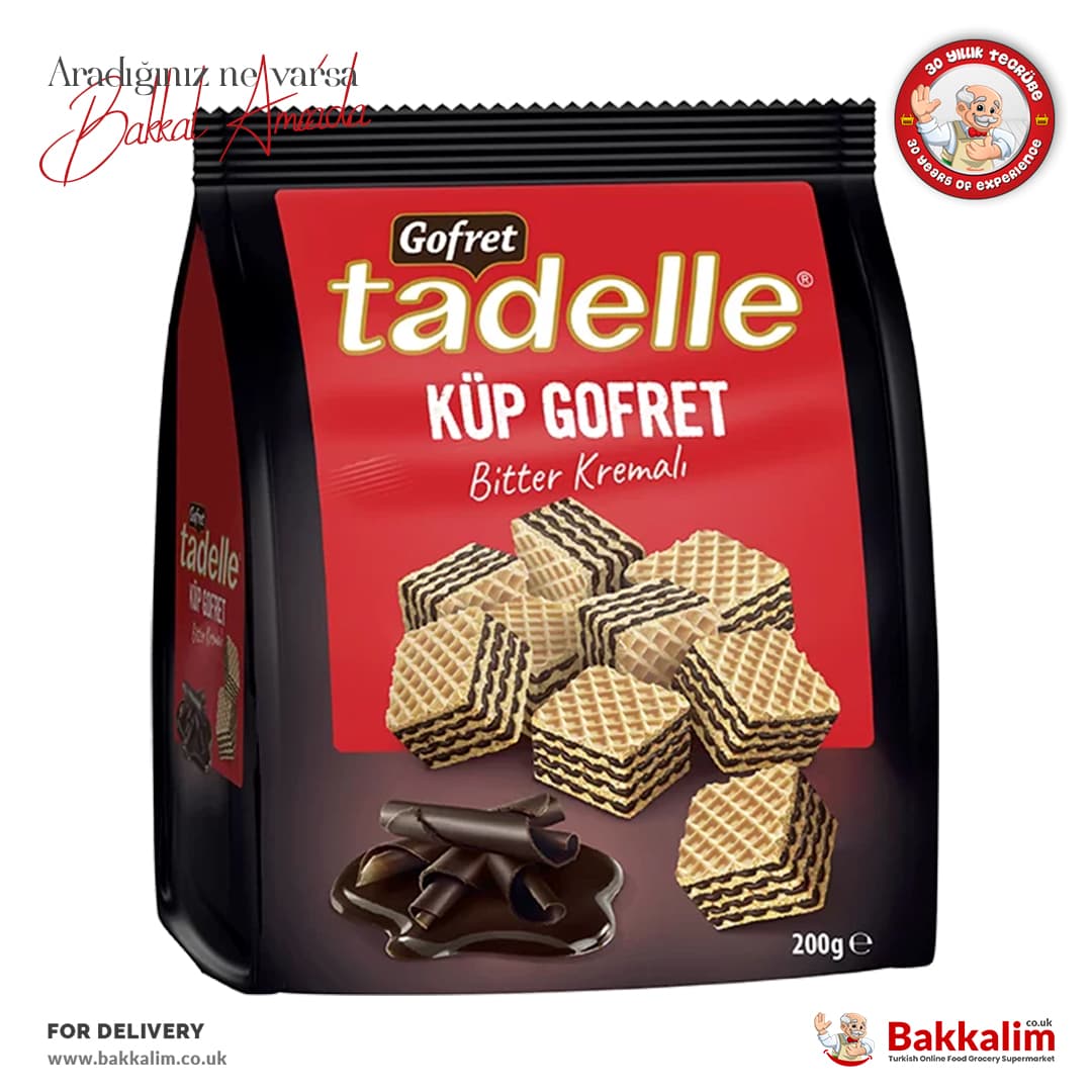 Tadelle Dark Chocolate Cream Wafer Cubes 200g