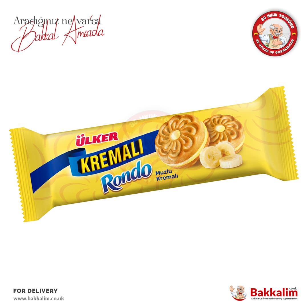 Ulker Banana Cream Biscuits 61g