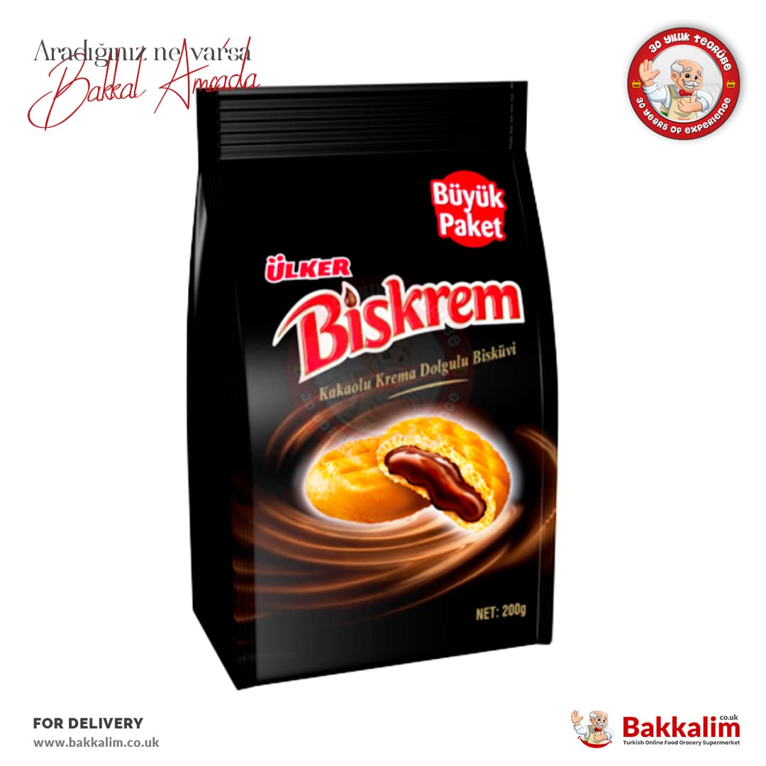 Ulker Biskrem Cocoa Cream filled Biscuits Multi Pack 200g