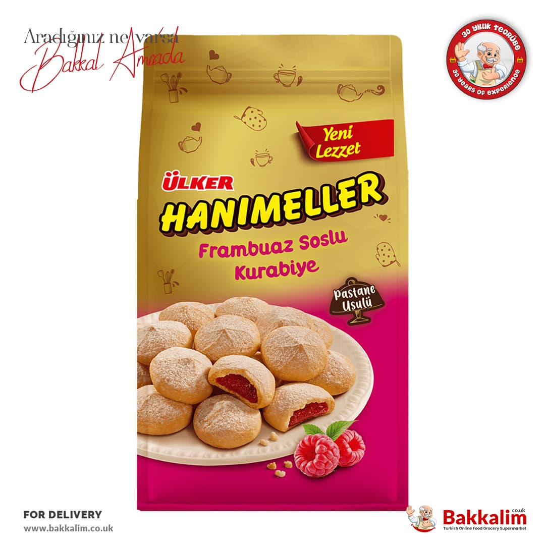 Ulker Hanimeller Cookies with Raspberry Sauce 150g