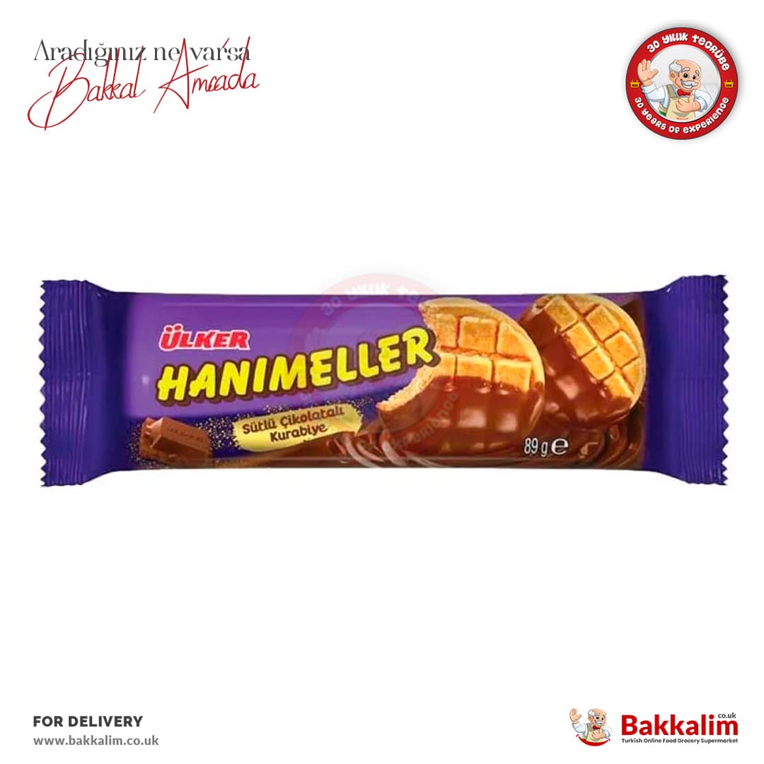 Ulker Hanimeller Milky Chocolate with Cookie 89g