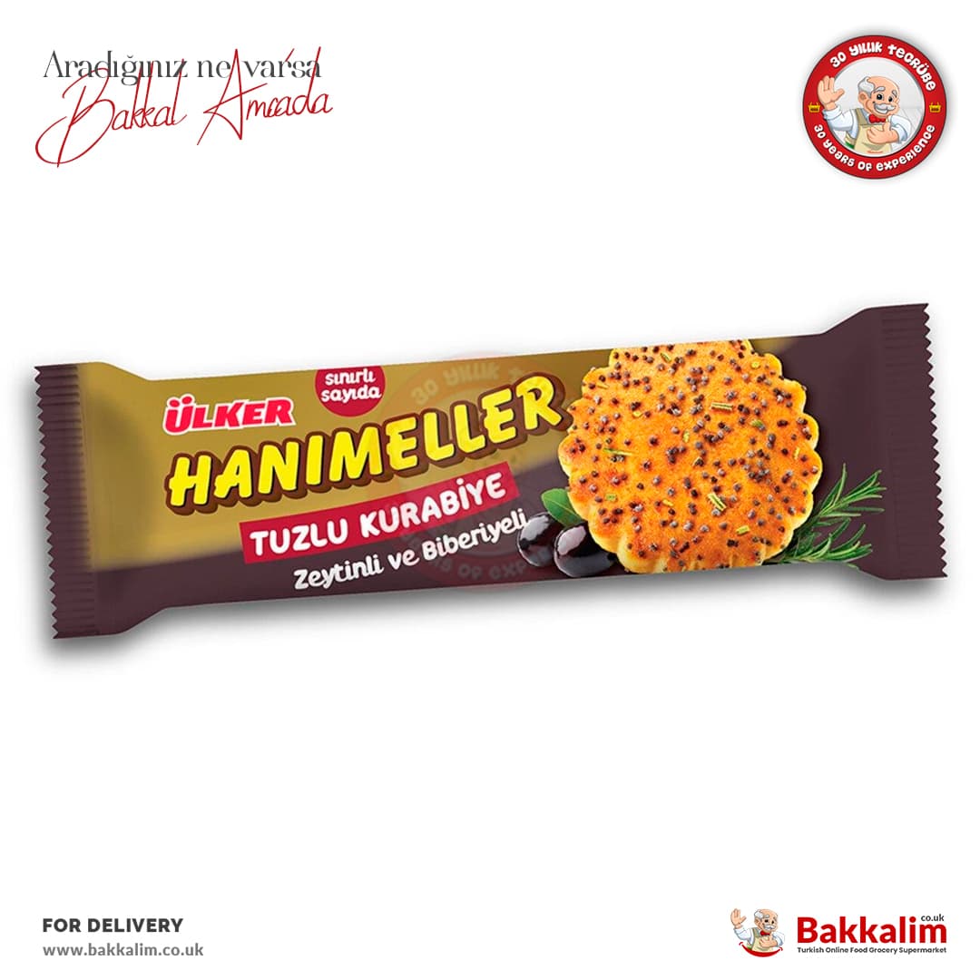 Ulker Hanimeller Saltly Cookies with Olives and Rosemary 81g