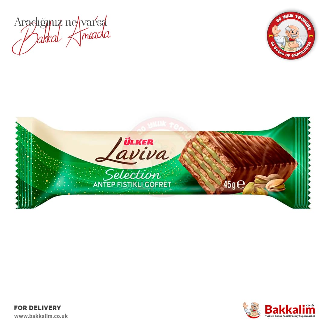 Ulker Laviva Selection Pistachio Wafer 45g