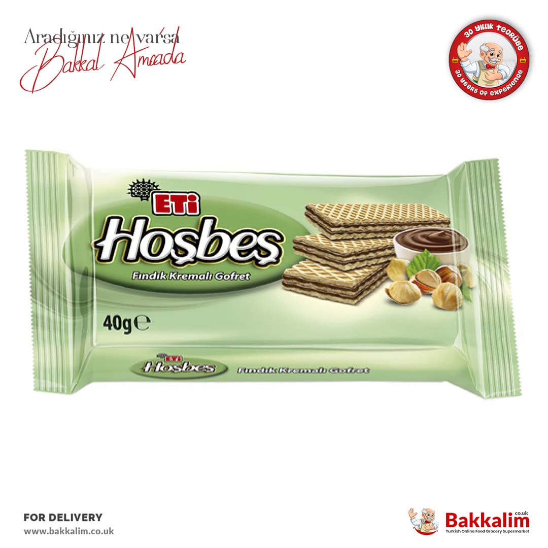 Eti Hosbes Wafer With Hazelnut Cream 40g