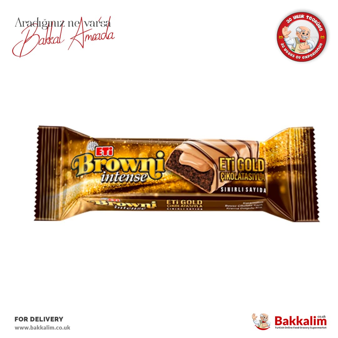 Eti Browni Intense Gold Chocolate Covered Cake 48g