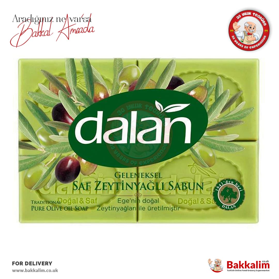 Dalan Traditional Pure White Soap Olive Oil 4 Pcs 500g