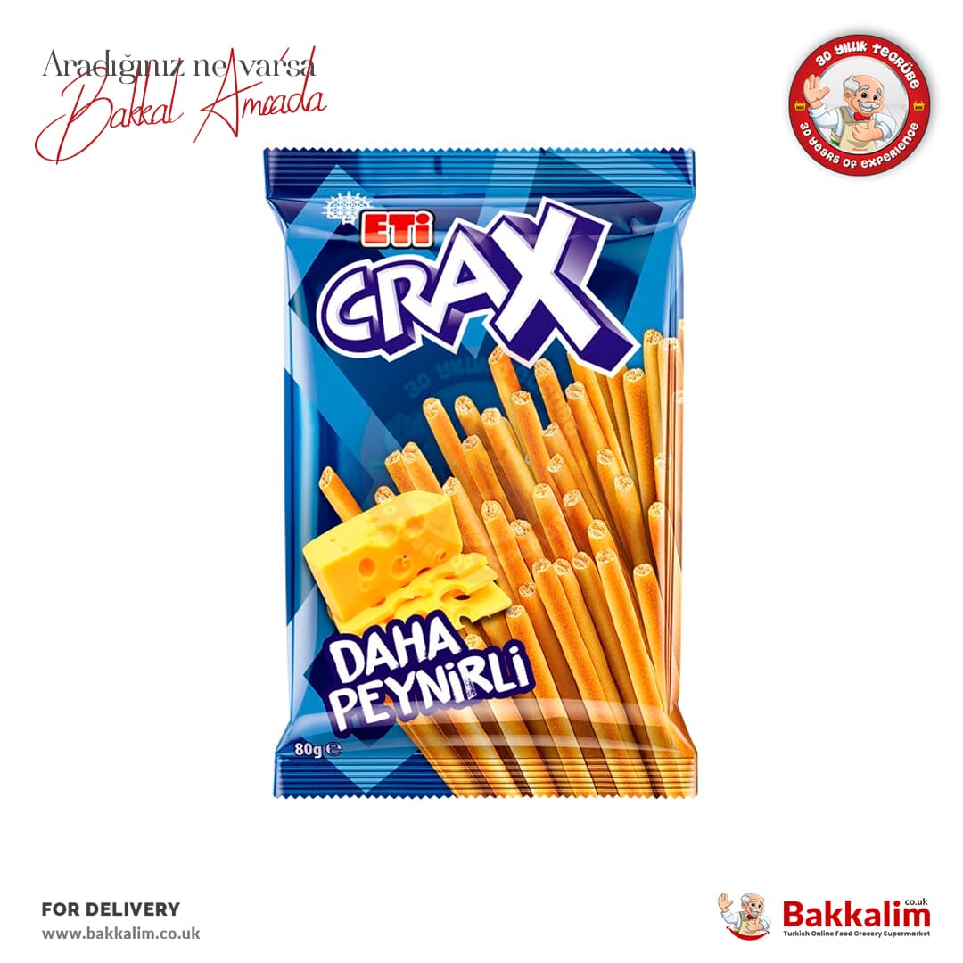 Eti Crax Extra Cheese Pretzel 80g