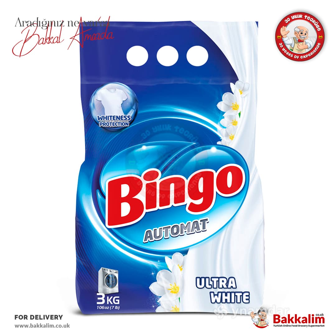 Bingo Automat Ultra White Powder Detergent 3000g