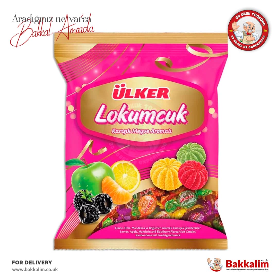 Ulker Lokumcuk Mix Fruit flavoured Soft Candies 350g