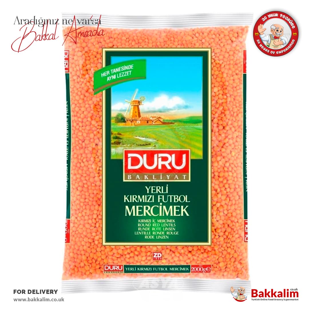 Duru Round Red Lentils 2000g
