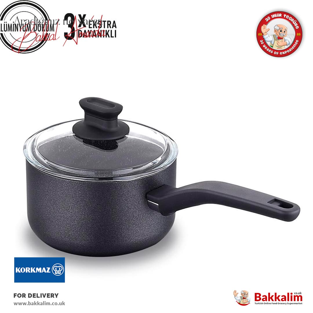 Korkmaz Lina 18x9 cm Black Sauce Cookware A2870
