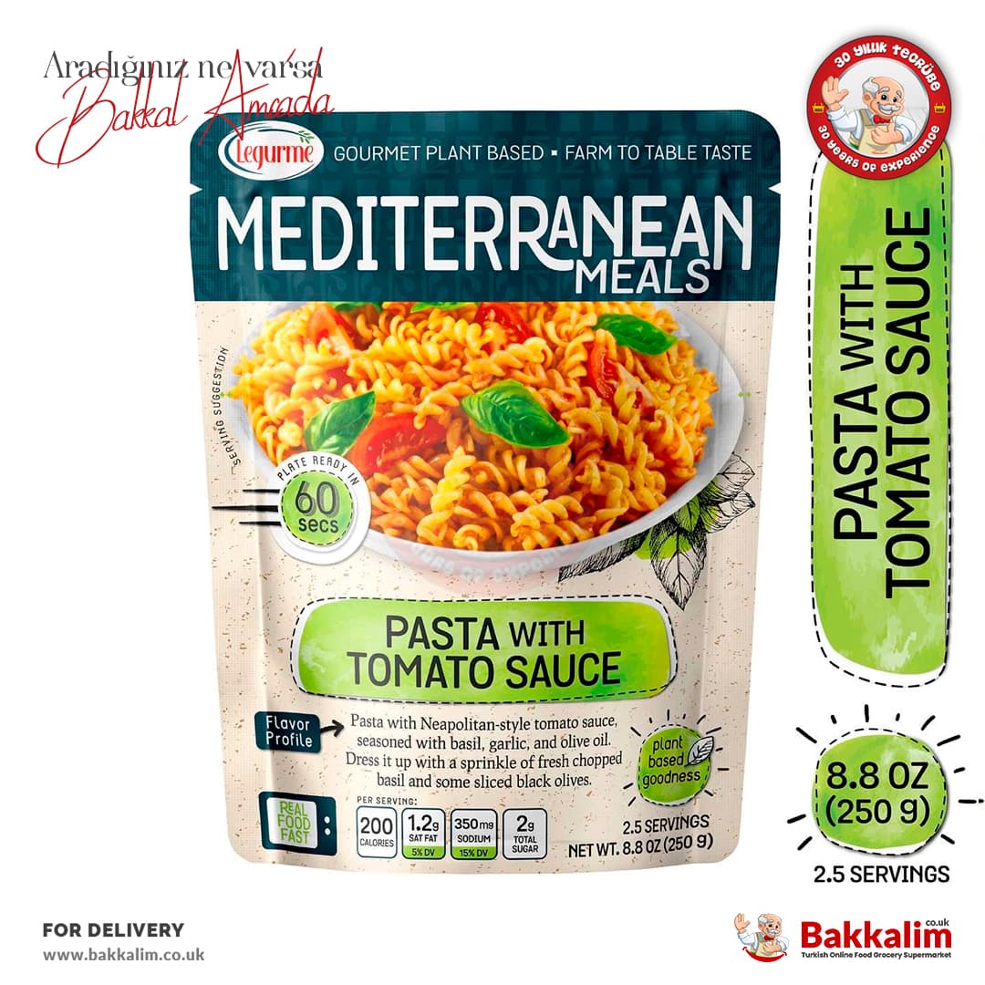 Legurme Pasta with Tomato Sauce Ready Eat 250g