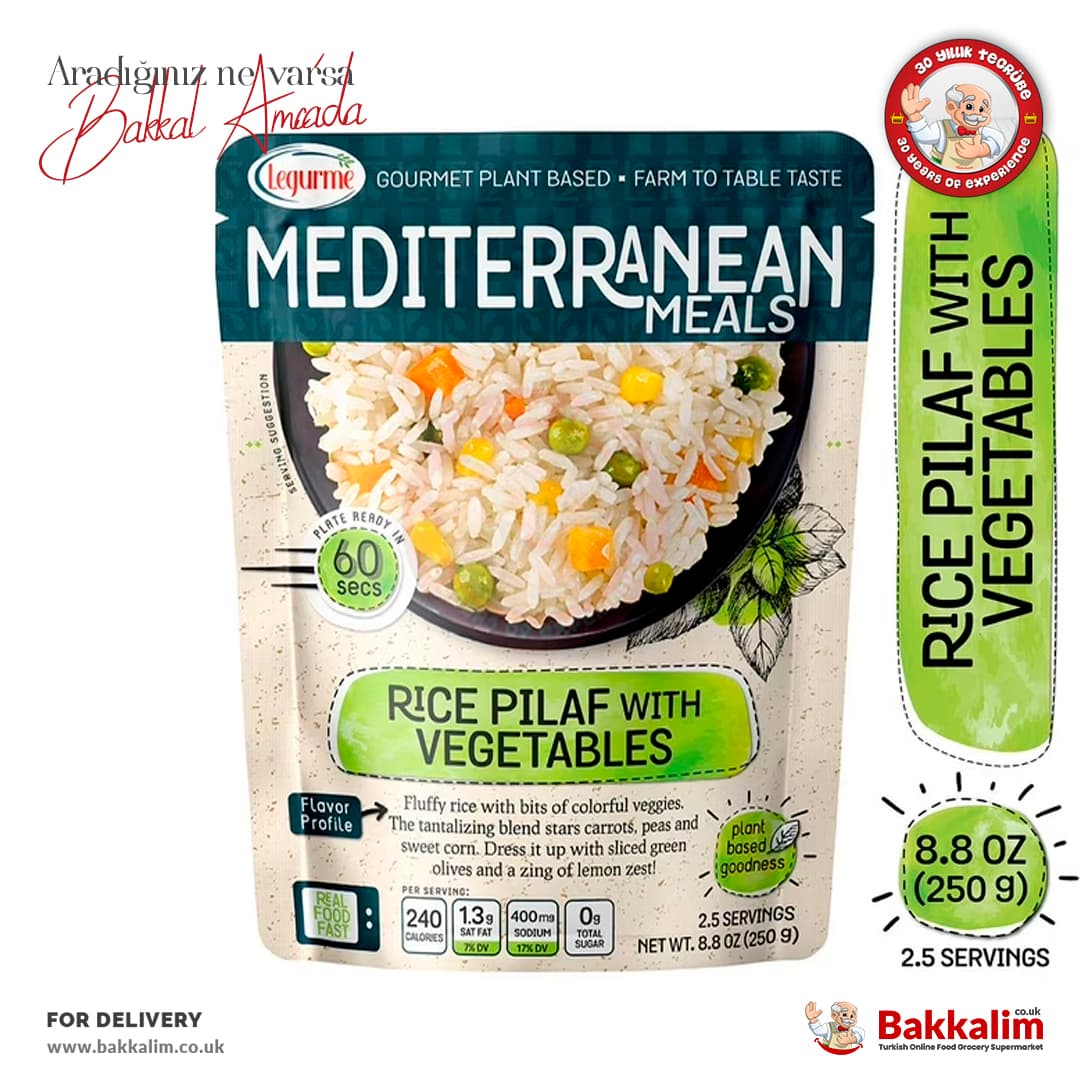 Legurme Rice Pilaf with Vegetables Ready Eat 250g