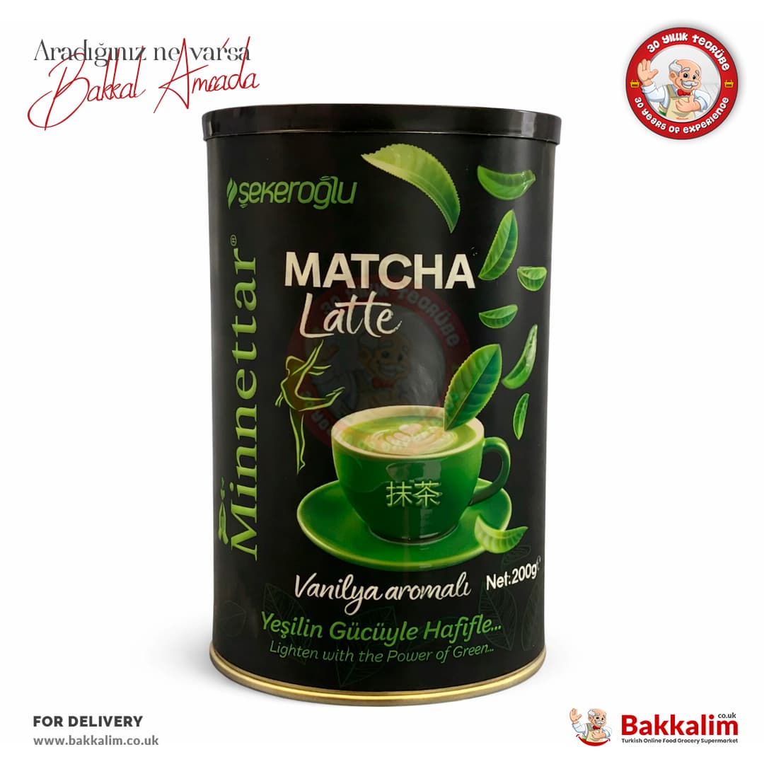 Sekeroglu Minnettar Matcha Latte Vanilla flavoured 200g