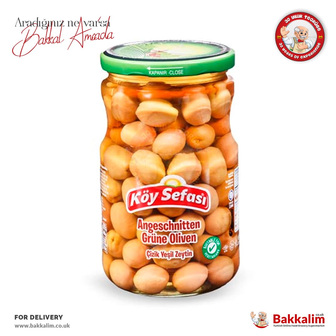 Koy Sefasi Scratched Green Olives 400g