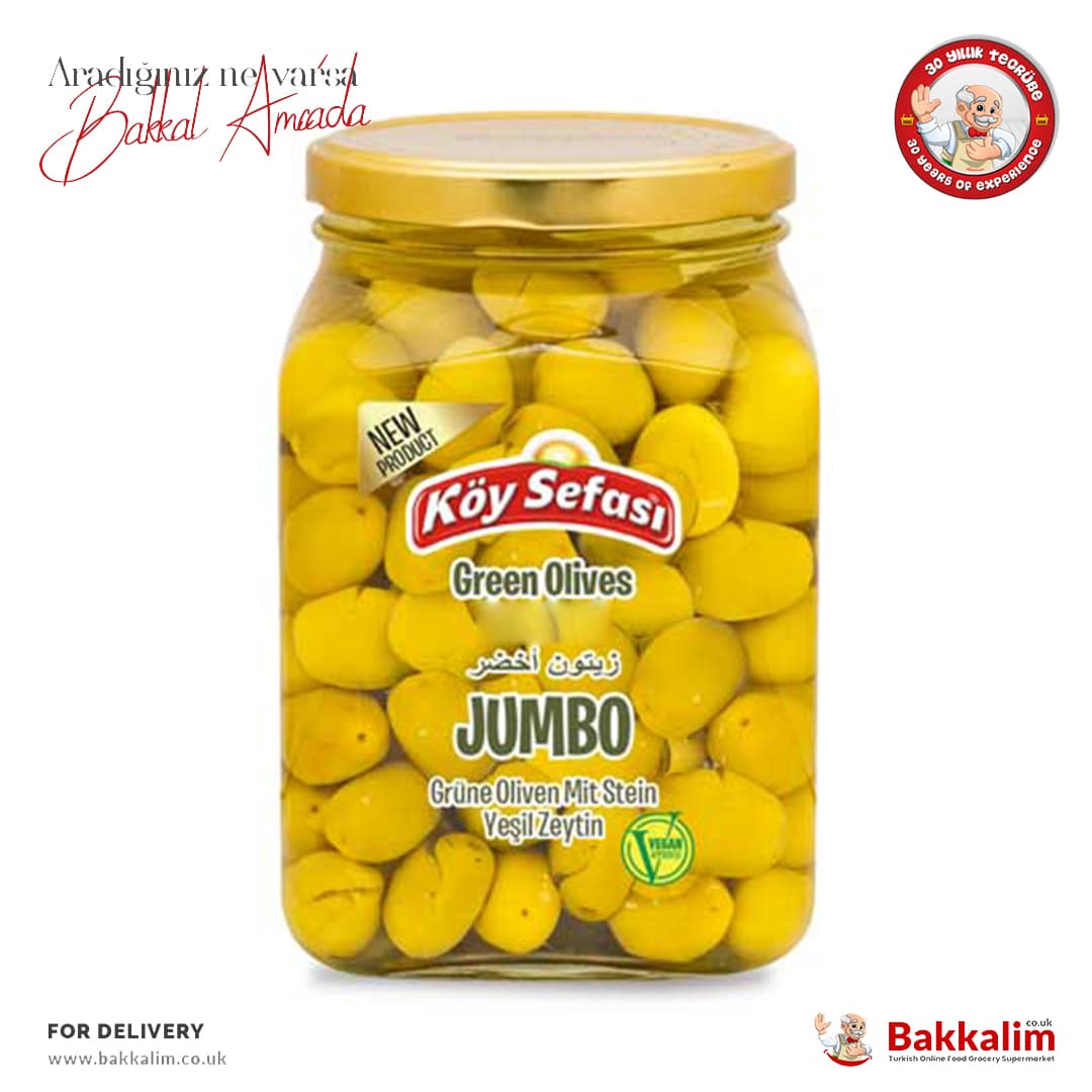 Koy Sefasi Jumbo Cocktail Green Olives 900g