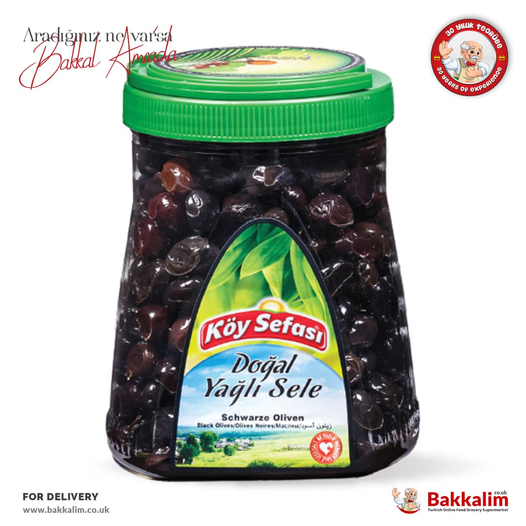 Koy Sefasi 700g Natural Black Olives With Oil