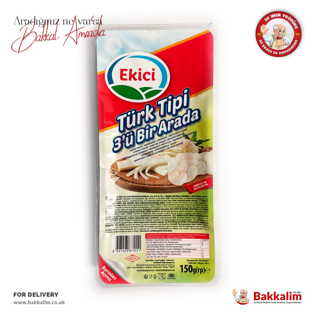 Ekici Turkish Type 3 Pcs Mix Cheese 150g