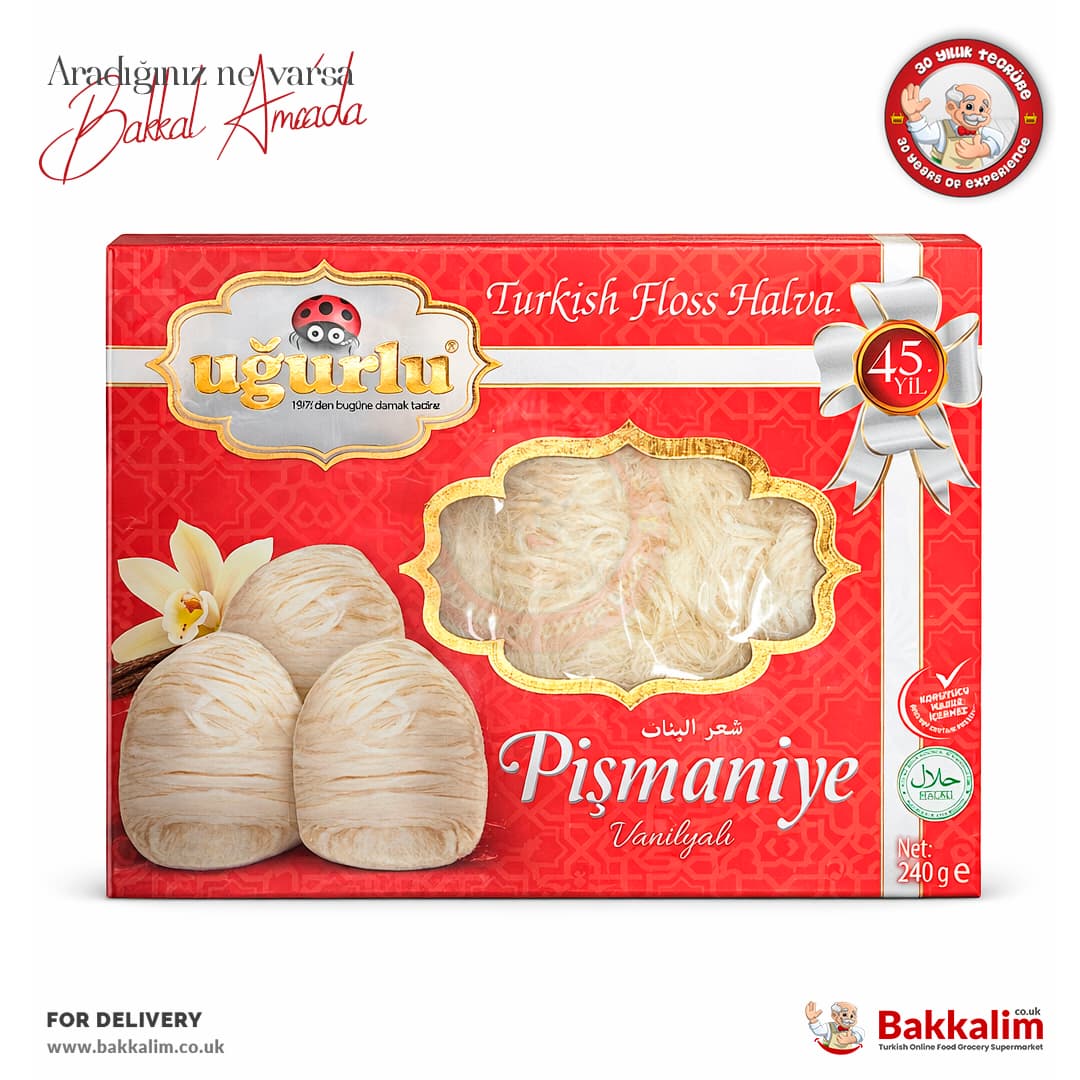 Ugurlu Vanilla with Turkish Floss Halva 240g