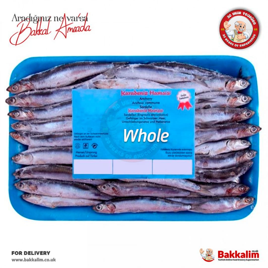 Temel Reis Whole Black Sea Anchovy 900g