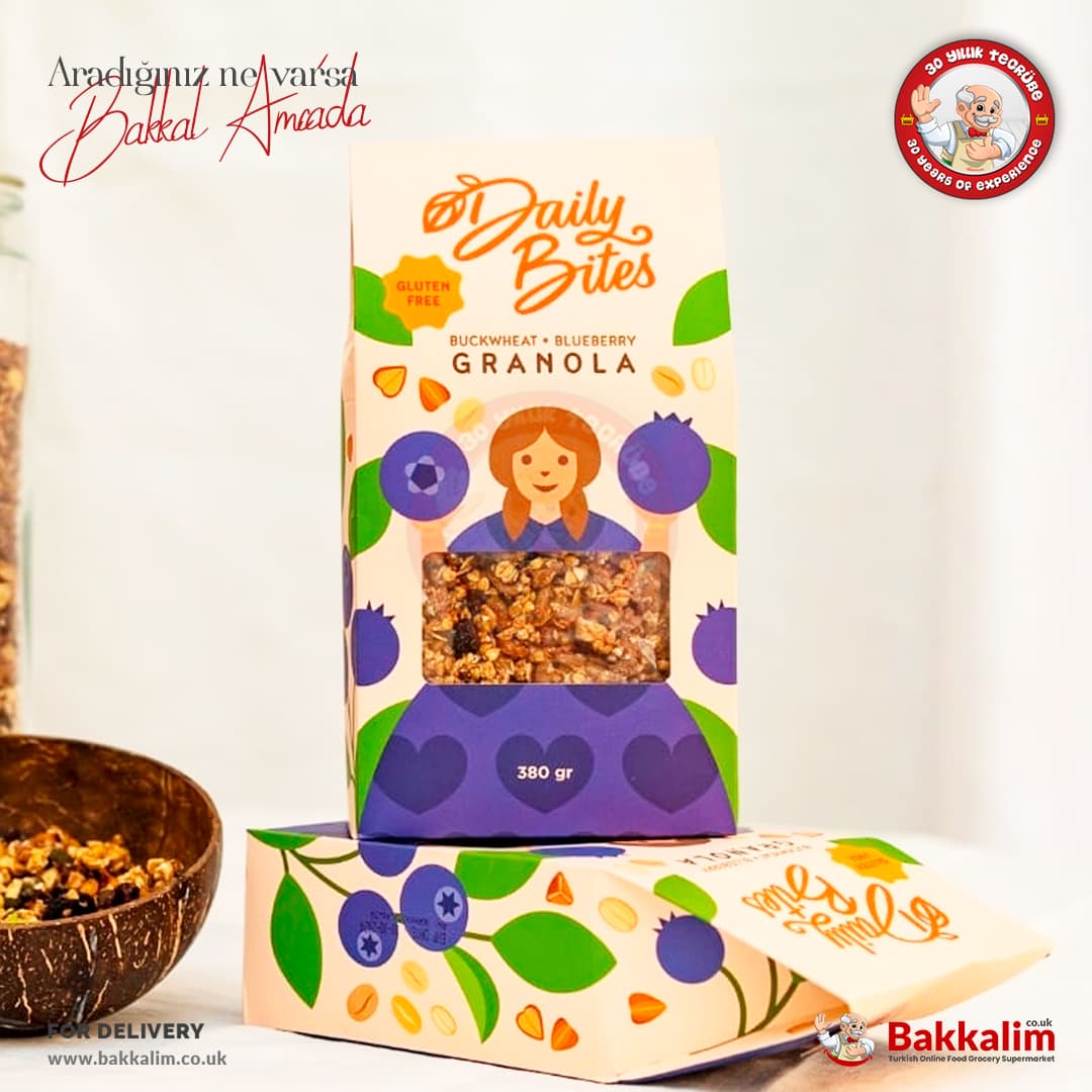 Daily Bites Granola Buckwheat and Blueberry 380g