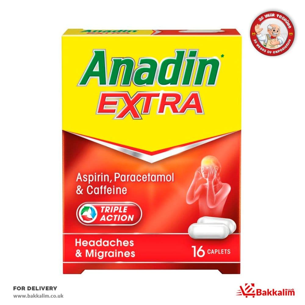 Anadin 12 Caplets Extra Aspirin And Paracetamol