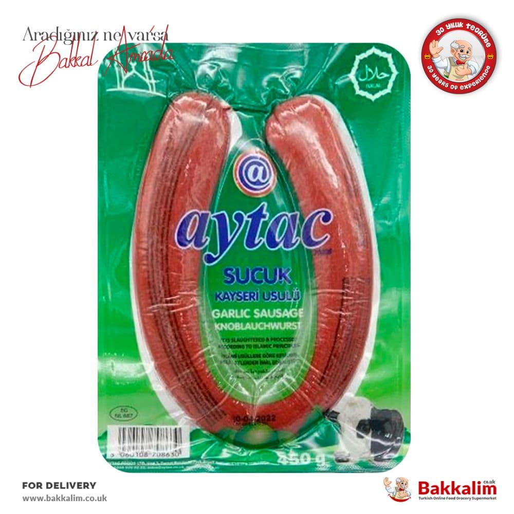Aytac 450gr Halal Kayseri Type Air-Dried Turkish Kangal Sucuk
